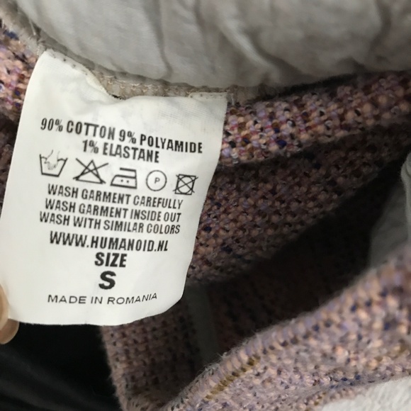 Humanoid Knit Trouser Pants Ankle Taper Womens Small - Picture 2 of 10